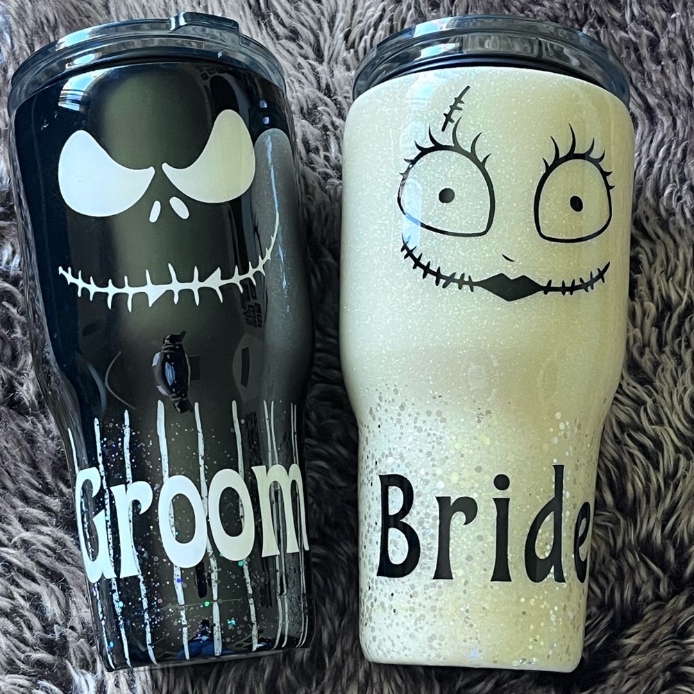 Nightmare Before Christmas Tumblers Wedding